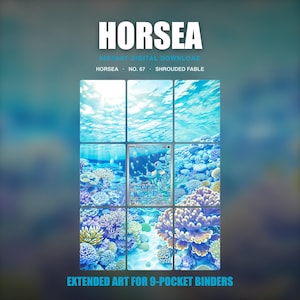 Horsea Extended Art Binder Insert | Shrouded Fable Card 67 | Pokemon TCG Digital Download