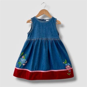 vintage gap denim dress VINTAGE Gap Classic OVERALL denim DRESS jumper 18