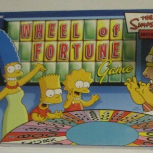 Simpson's Wheel of Fortune Game by Pressman