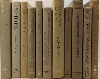 Nourishing Neutral Books For Decorating And Shelf Filling Sold By The Foot