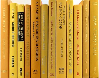 Yummy Yellow decorative books by color books by foot