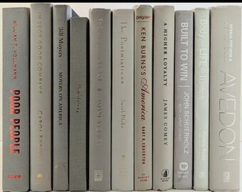 Luxurious Light Grey Books For Decorating And Shelf Filling Sold By The Foot