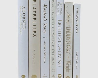 Wonderful White/Cream Books For Decorating And Shelf Filling Sold By The Foot