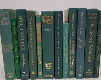 Gorgeous Green Books For Decorating And Shelf Filling Sold By The Foot
