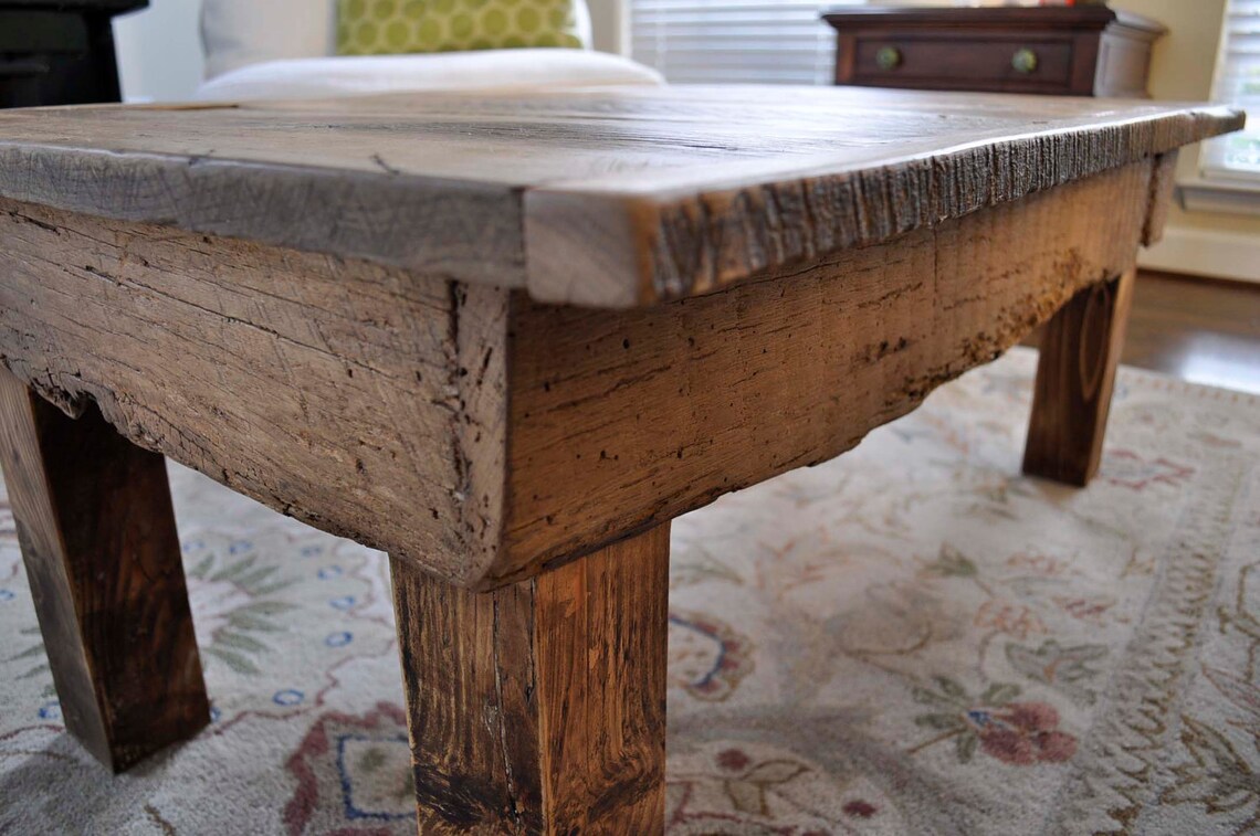 Reclaimed Barn Wood Coffee Table Etsy