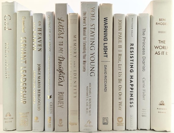 White and Cream Decorative Books