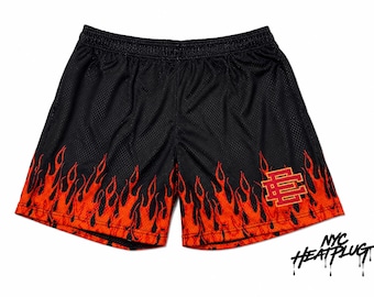 Short Eric Emanuel Burning Flames, tailles L et XL