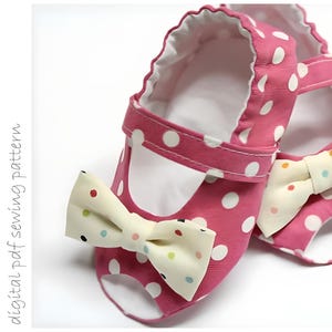 Baby Shoe Pattern - Peep Toe - Sizes 1 to 5
