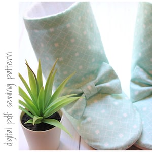 Damespantoffelpatroon jeugd: winterlaarzen, maten 1 t/m 13