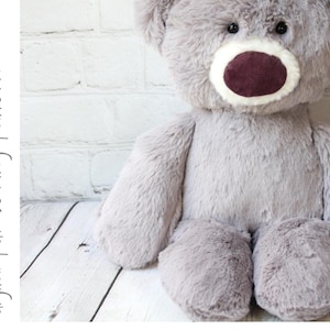 Floppy Teddy Bear - digital pdf sewing pattern