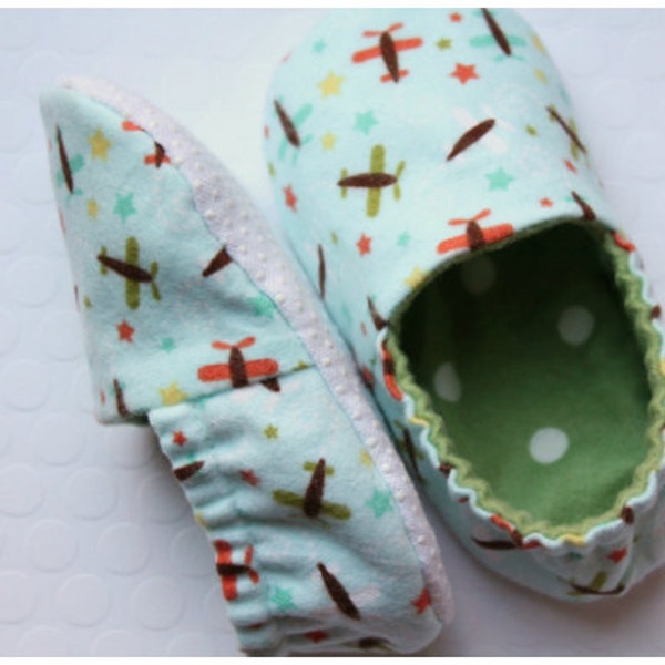 Kid Slipper Pattern - Slipper - Sizes 6 to 13