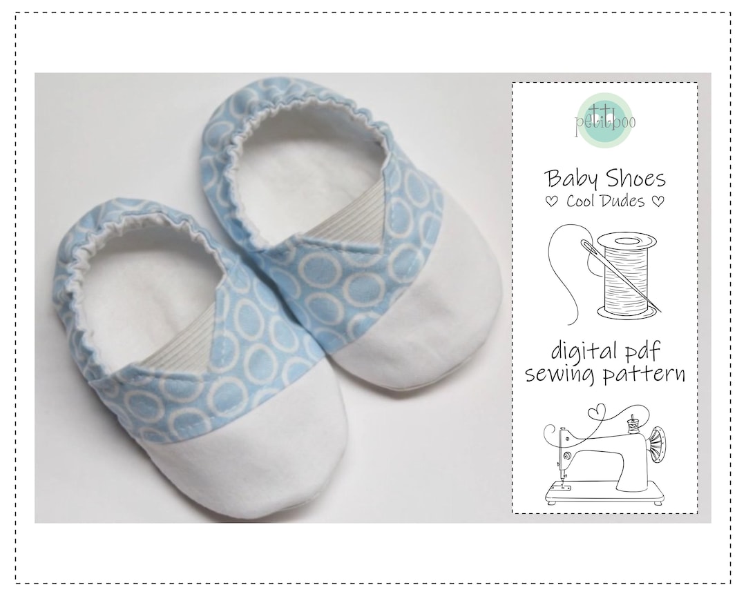 Baby Shoe Sewing Pattern | Lined Soft Slipper Tutorial (PDF Pattern) - Etsy