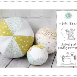 Baby Toys - Soft Balls - digital pdf sewing pattern