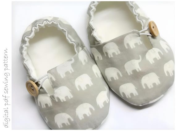 Baby Shoe Pattern - Button Ups - Sizes 1 to 5