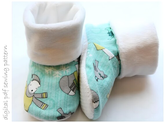 Kid Slipper Pattern - Winter Boots - Sizes 6 to 13