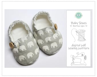 Baby Shoe Sewing Pattern | Lined Soft Slippers | Baby Gift | Baby PDF Pattern