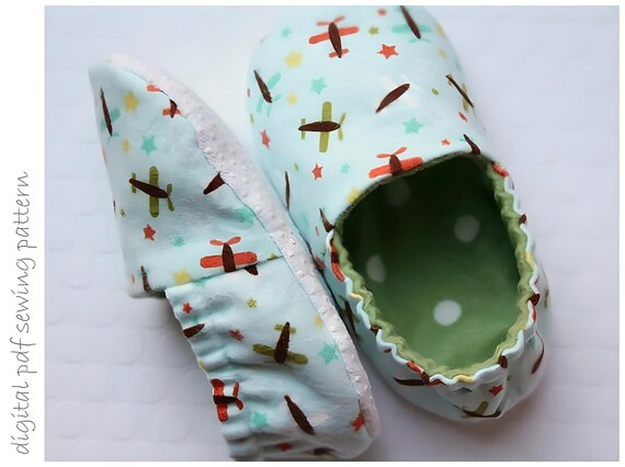 Kid Slipper Pattern - Slipper - Sizes 6 to 13