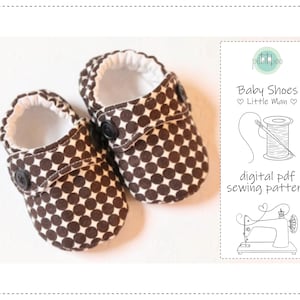 Baby Shoe Sewing Pattern | Lined Soft Slipper Tutorial | New Baby Boy Gift | Soft Shoe PDF Download