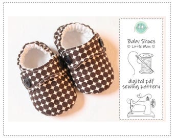 Baby Shoe Sewing Pattern | Lined Soft Slipper Tutorial | New Baby Boy Gift | Soft Shoe PDF Download