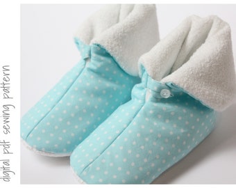 Kid's Slipper Pattern - Slipper - Comfy Cozies - Sizes 6 to 13