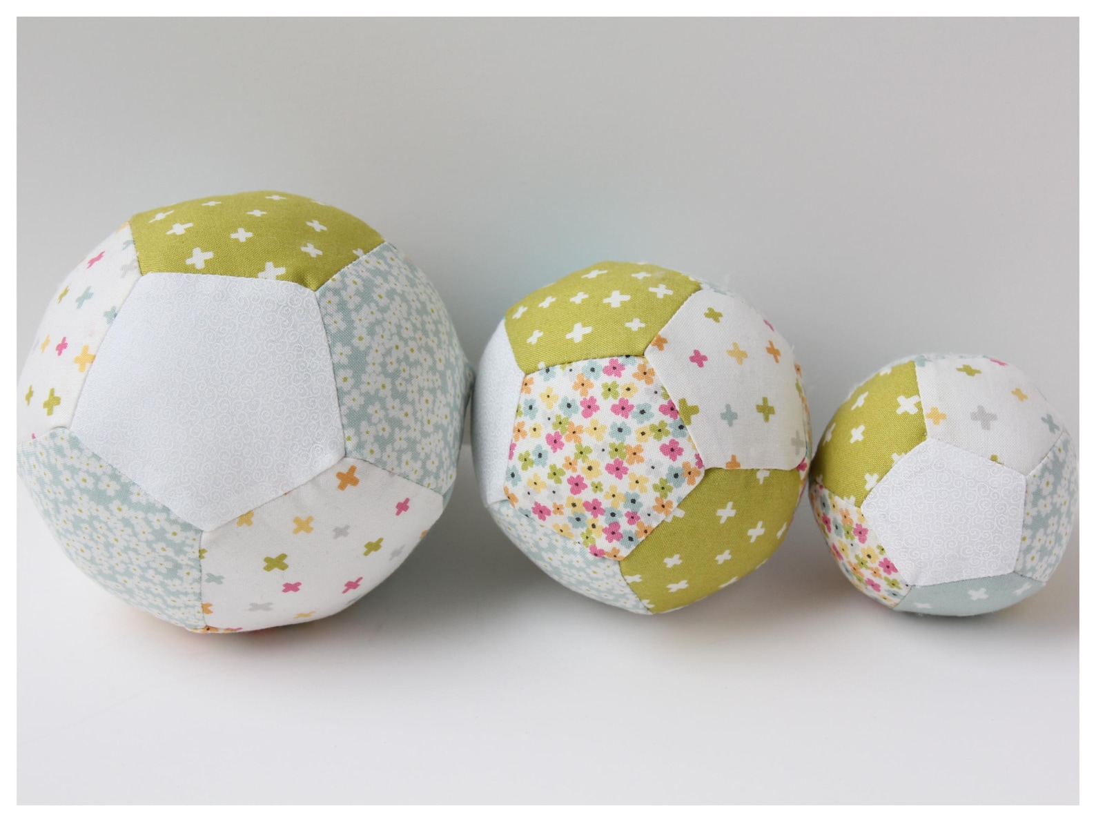 Soft Toy Balls Sewing Pattern | Patchwork, Baseball, Beach Ball Styles ...