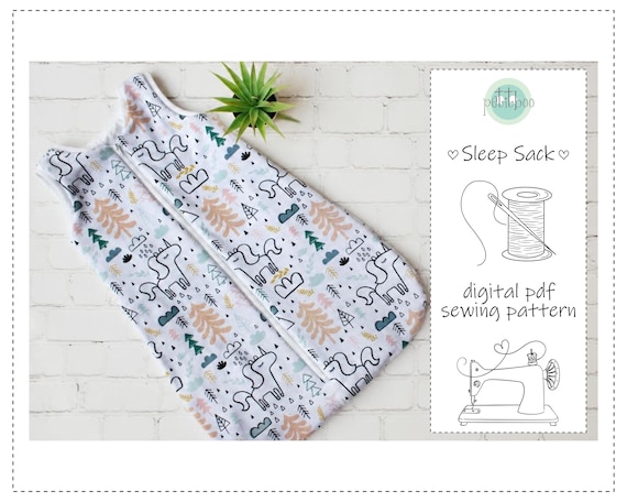 Baby Schlafsack Schnittmuster | Geftterte Reissverschlusstasche (Digital  PDF) - Etsy.de