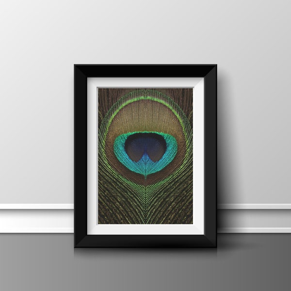 Peacock Feather Symmetry INSTANT DOWNLOAD