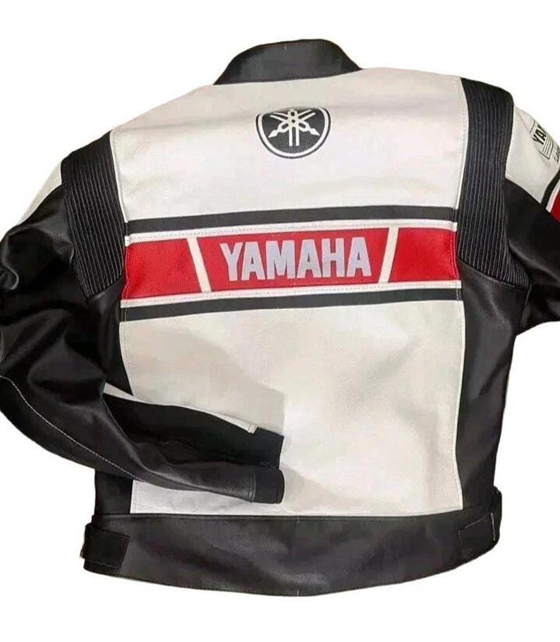 Vintage Yamaha 50th Anniversary Leather MotoGP Jacket, Petronas Racing Coat image 3