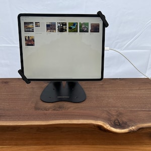 Live Edge Computer Monitor Stand, Monitor Riser, Computer Stand, Custom Made, Desk Organization, Office Decor, Interior Design image 2