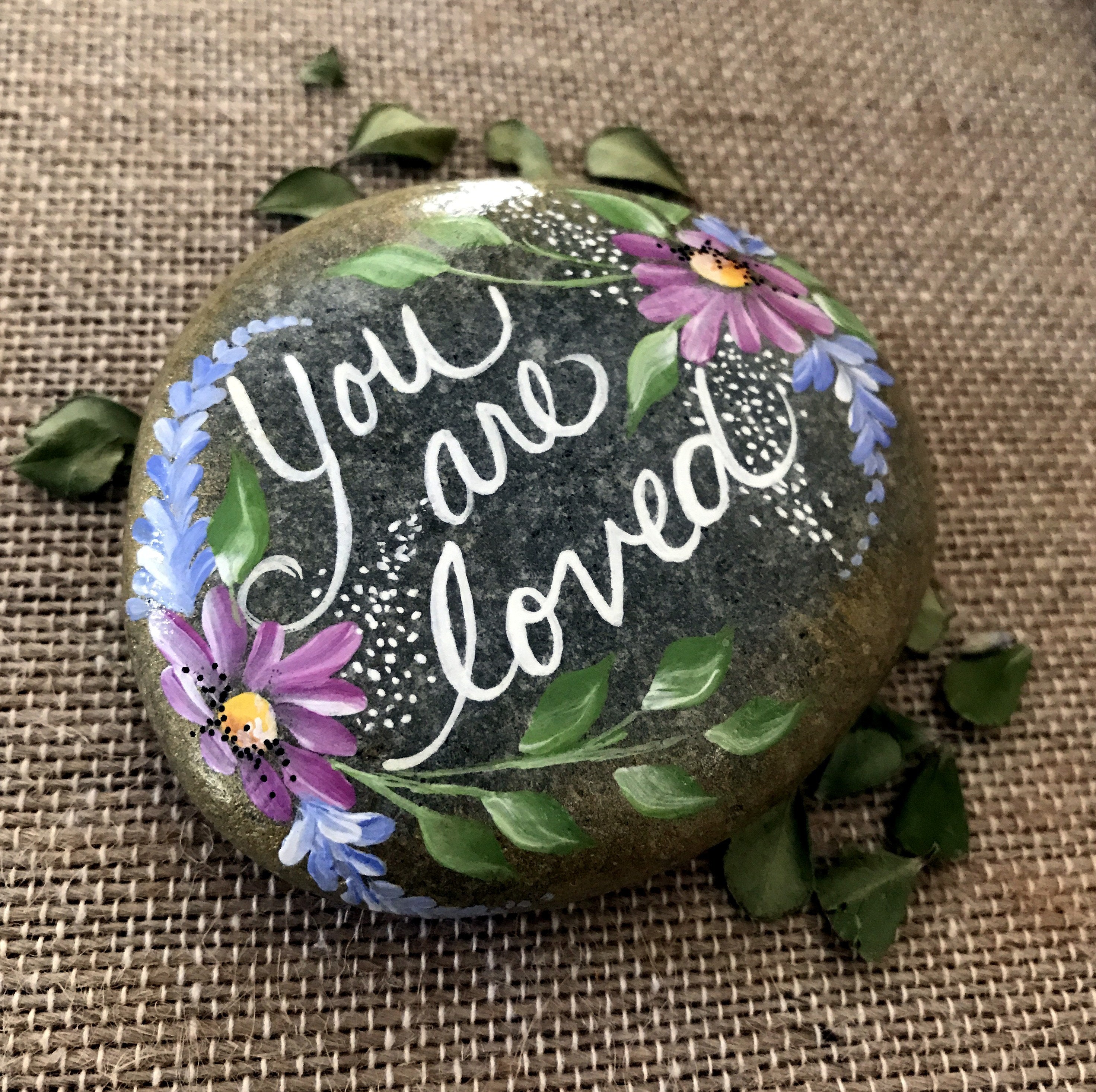 You Are Loved,   Painted Rock. Love Rock, Love Gift Rock