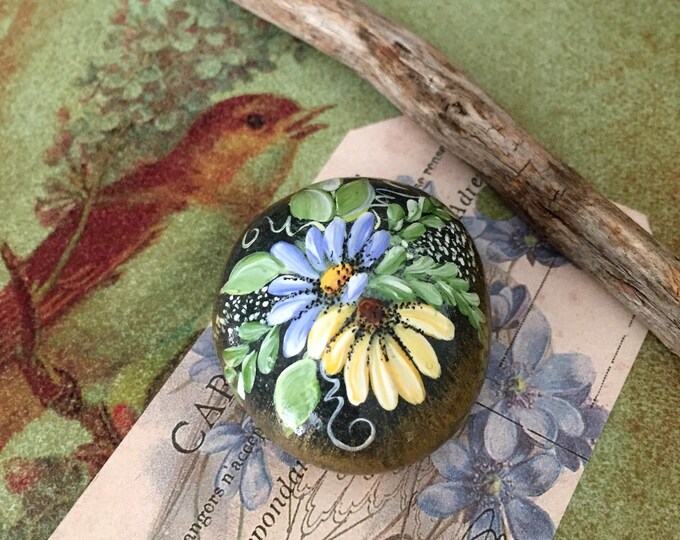 Hand Painted Rock, California Beach Rock, Garden Stone, Home Accent - Etsy