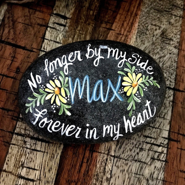 Pet Remembrance Rock, Pet Loss, Pet Memorial Rock, Lost of Pet, Painted Rock