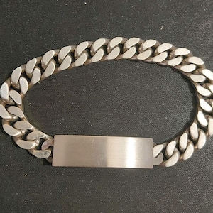 Vintage French Id Bracelet - Etsy