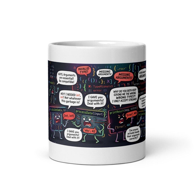 Function arguments — front, White