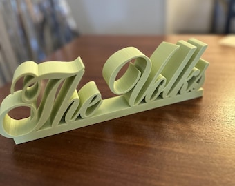 Benutzerdefinierte Hochzeit Zeichen | Personalisierte gedruckte Dekor | Brautparty Geschenk | Hochzeit Empfang Tischschild | Kundenspezifisches Familien-Namensschild