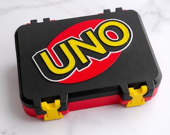 3D Printed Card Game Case – UNO Playing Card Organizer Travel Box