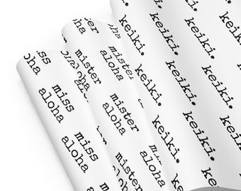 keiki / mister & miss aloha Wrapping paper sheets - Made To Order