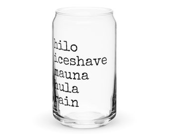 Hilo Kine Tings - Glass Tumbler