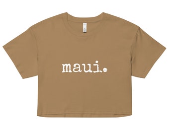 maui. Women’s Crop Top