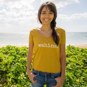 wahine. LADIES scoop neck T-Shirt - SALE