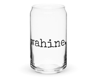 wahine. (woman) - Glass Tumbler