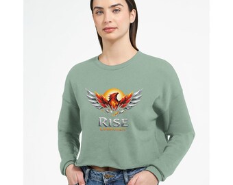HILLBASH Women's Cropped Sweatshirt | Bella + Canvas 7503