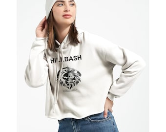 HILLBASH Women's Cropped Hoodie | Bella + Canvas 7502