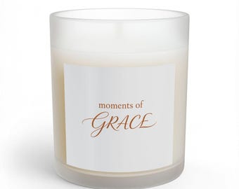 moments of GRACE Soy Candle – Graceful Moments Collection – Feminine Minimal Home Decor