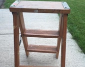 Vintage Wood Step Ladder - Vintage Two Step Ladder - Vintage Step Stool - Step Ladder - Vintage Farmhouse