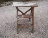 Vintage Wood Step Ladder - Vintage Two Step Ladder - Vintage Step Stool - Primitive Step Ladder - Farmhouse Decor - Step Ladder