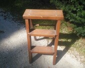 Vintage Wood Step Ladder - Vintage Two Step Ladder - Vintage Step Stool - Step Ladder