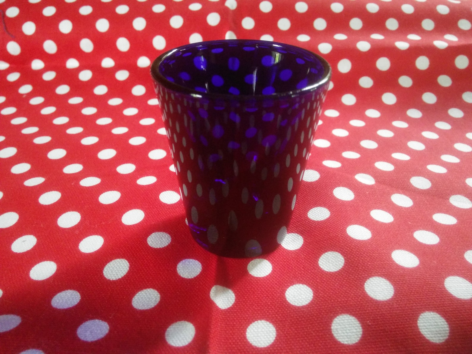 Vintage Shot Glass Shot Glass Cobalt Blue Shot Glass Etsy