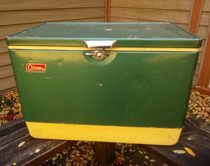 Vintage Coleman Cooler Coleman Cooler Vintage Camping Coolers Green