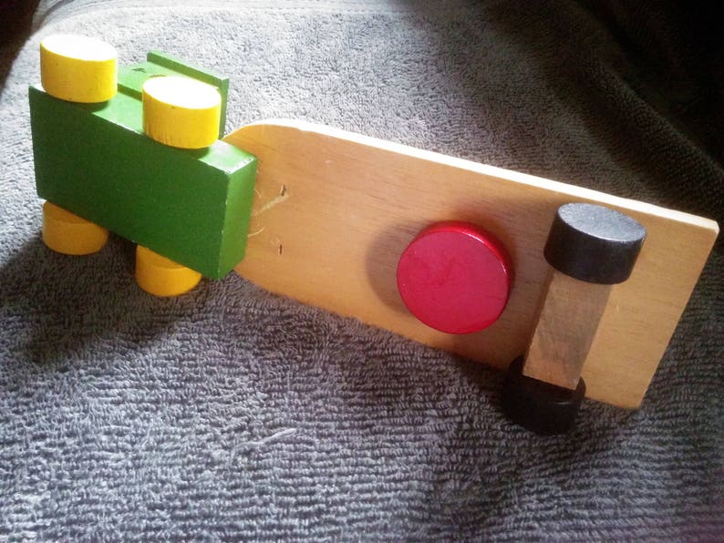 Vintage Wood Truck Bank Wood Bank Toy Truck Truck Bank Etsy